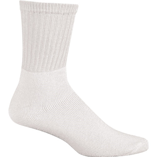 Adult Unisex Cotton/Polyester Crew Socks (12 pack)