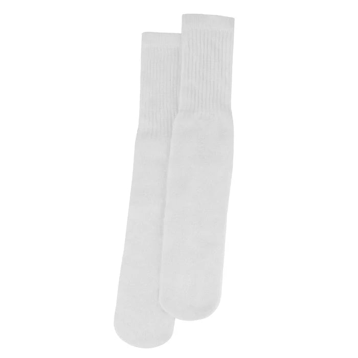 Adult Unisex Cotton/Polyester Tube Socks (12 pack)